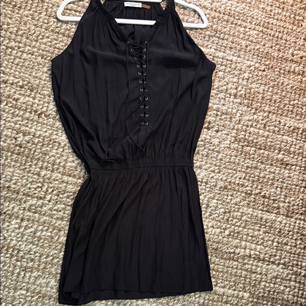 RAMY BROOK Sleeveless Black Lace-Up dress